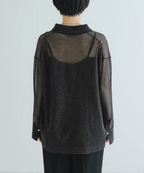 URBAN RESEARCH / アーバンリサーチ ニット・セーター | ラミー混スキッパーシアーニット | 詳細9