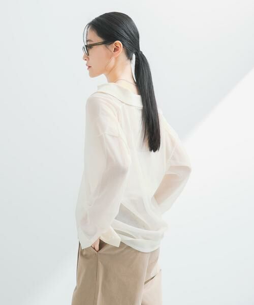 URBAN RESEARCH / アーバンリサーチ ニット・セーター | ラミー混スキッパーシアーニット | 詳細18