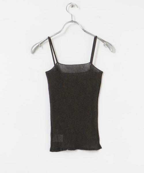 URBAN RESEARCH / アーバンリサーチ キャミソール・チューブトップ | ラミー混リブシアーキャミソール | 詳細10