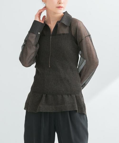 URBAN RESEARCH / アーバンリサーチ キャミソール・チューブトップ | ラミー混リブシアーキャミソール | 詳細2