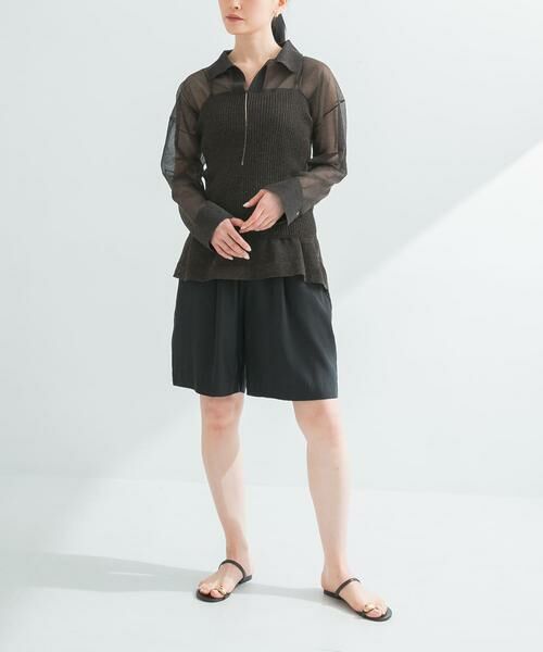 URBAN RESEARCH / アーバンリサーチ キャミソール・チューブトップ | ラミー混リブシアーキャミソール | 詳細6