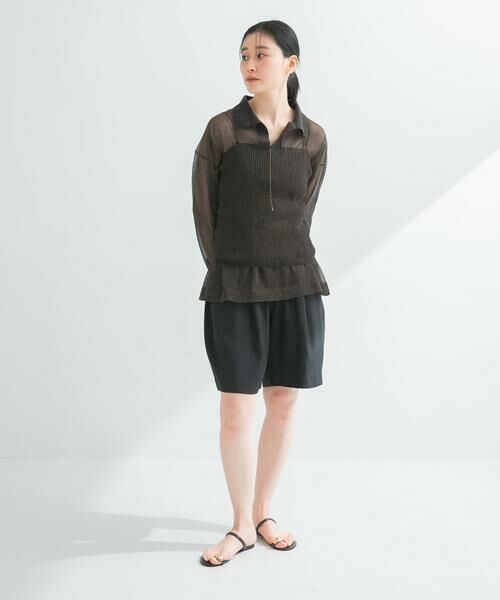 URBAN RESEARCH / アーバンリサーチ キャミソール・チューブトップ | ラミー混リブシアーキャミソール | 詳細7