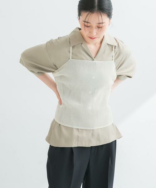 URBAN RESEARCH / アーバンリサーチ キャミソール・チューブトップ | ラミー混リブシアーキャミソール | 詳細15