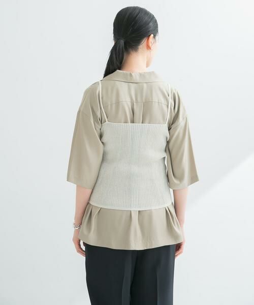 URBAN RESEARCH / アーバンリサーチ キャミソール・チューブトップ | ラミー混リブシアーキャミソール | 詳細17