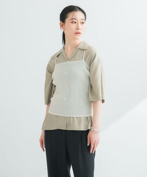 URBAN RESEARCH / アーバンリサーチ キャミソール・チューブトップ | ラミー混リブシアーキャミソール | 詳細18