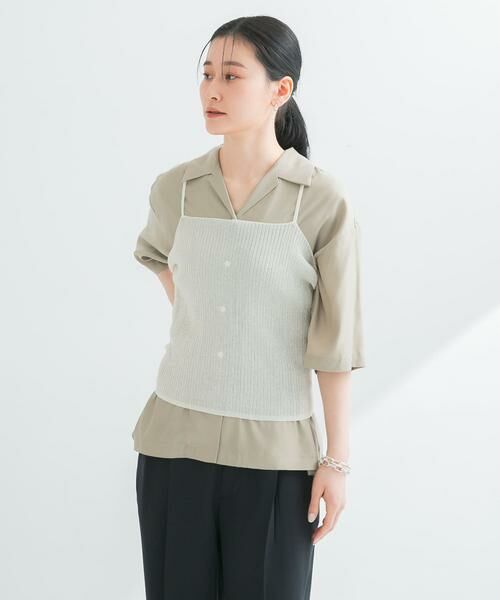 URBAN RESEARCH / アーバンリサーチ キャミソール・チューブトップ | ラミー混リブシアーキャミソール | 詳細19