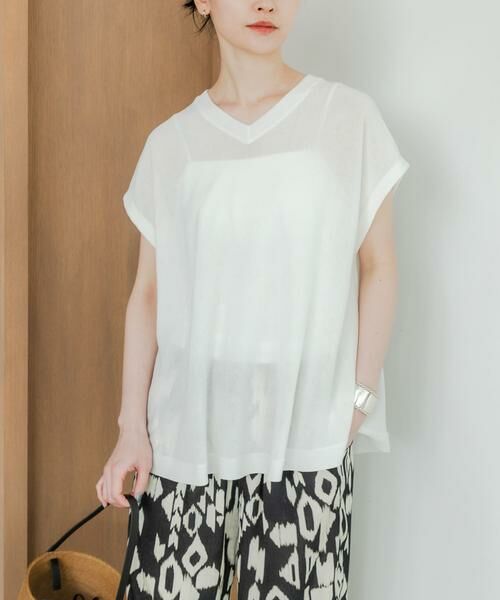 URBAN RESEARCH / アーバンリサーチ ニット・セーター | 『UVカット』2WAYフレンチスリーブニット | 詳細19