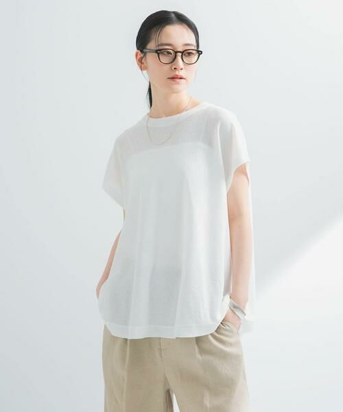 URBAN RESEARCH / アーバンリサーチ ニット・セーター | 『UVカット』2WAYフレンチスリーブニット | 詳細22