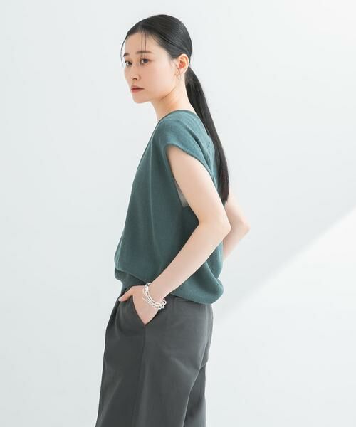 URBAN RESEARCH / アーバンリサーチ ベスト | リネンコットンVネックニットベスト | 詳細3