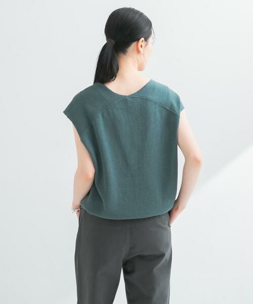 URBAN RESEARCH / アーバンリサーチ ベスト | リネンコットンVネックニットベスト | 詳細4
