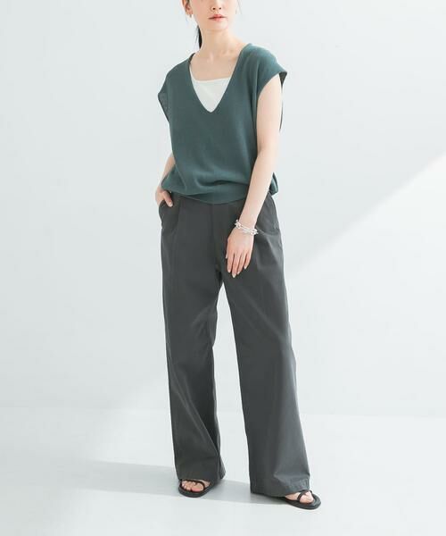 URBAN RESEARCH / アーバンリサーチ ベスト | リネンコットンVネックニットベスト | 詳細6