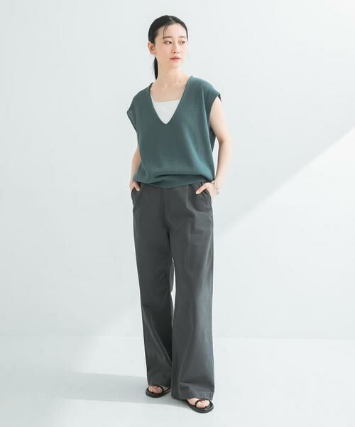 URBAN RESEARCH / アーバンリサーチ ベスト | リネンコットンVネックニットベスト | 詳細7