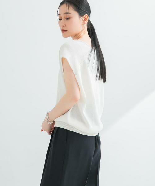 URBAN RESEARCH / アーバンリサーチ ベスト | リネンコットンVネックニットベスト | 詳細16