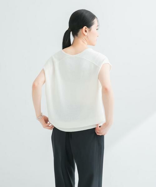 URBAN RESEARCH / アーバンリサーチ ベスト | リネンコットンVネックニットベスト | 詳細17