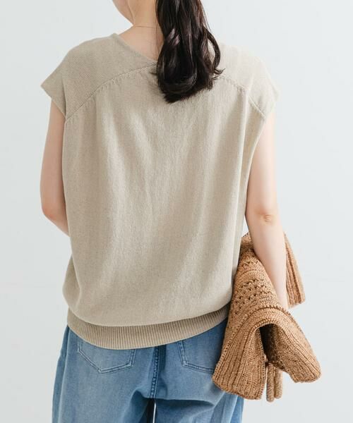 URBAN RESEARCH / アーバンリサーチ ベスト | リネンコットンVネックニットベスト | 詳細24