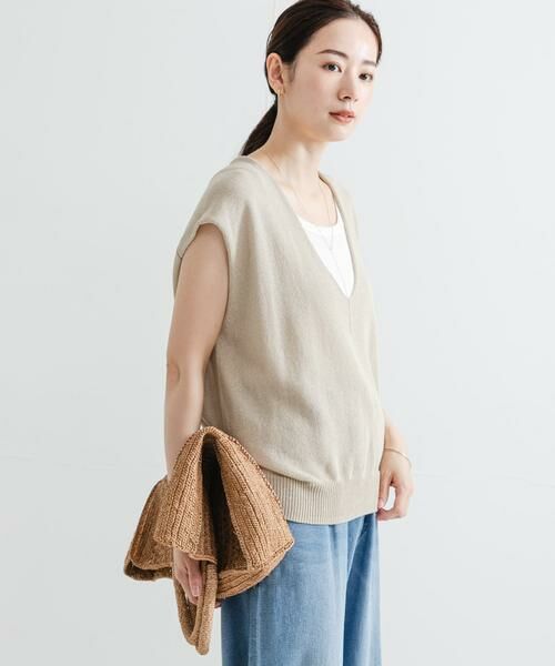 URBAN RESEARCH / アーバンリサーチ ベスト | リネンコットンVネックニットベスト | 詳細27