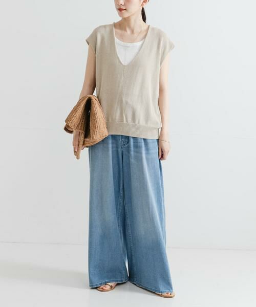 URBAN RESEARCH / アーバンリサーチ ベスト | リネンコットンVネックニットベスト | 詳細28