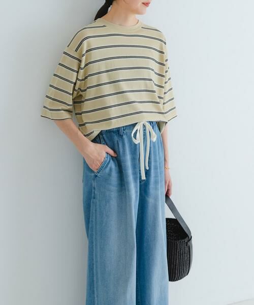 URBAN RESEARCH / アーバンリサーチ Tシャツ | new basic　マルチボーダーニットTシャツ | 詳細5