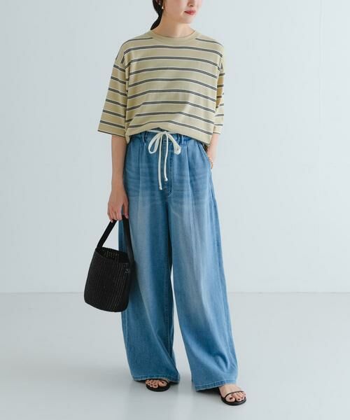 URBAN RESEARCH / アーバンリサーチ Tシャツ | new basic　マルチボーダーニットTシャツ | 詳細6