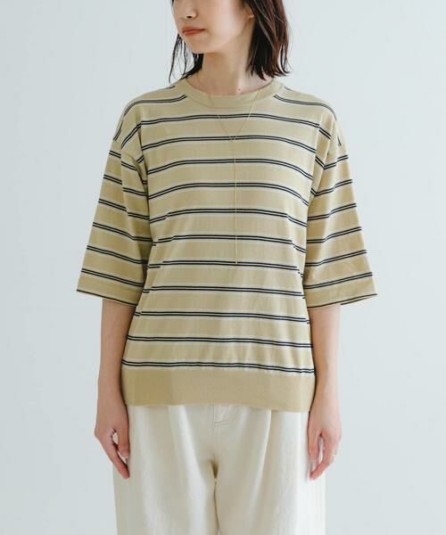 URBAN RESEARCH / アーバンリサーチ Tシャツ | new basic　マルチボーダーニットTシャツ | 詳細8