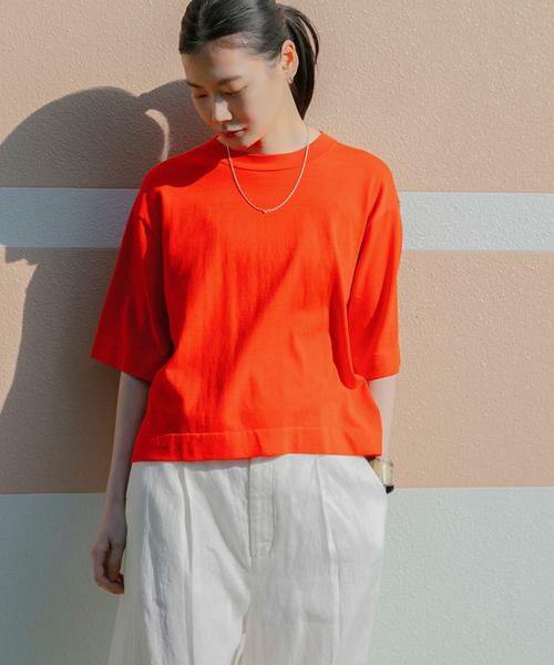 URBAN RESEARCH / アーバンリサーチ Tシャツ | new basic　ハイゲージニットTシャツ | 詳細1