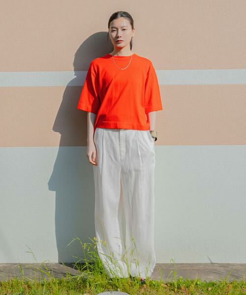 URBAN RESEARCH / アーバンリサーチ Tシャツ | new basic　ハイゲージニットTシャツ | 詳細3