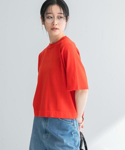 URBAN RESEARCH / アーバンリサーチ Tシャツ | new basic　ハイゲージニットTシャツ | 詳細5