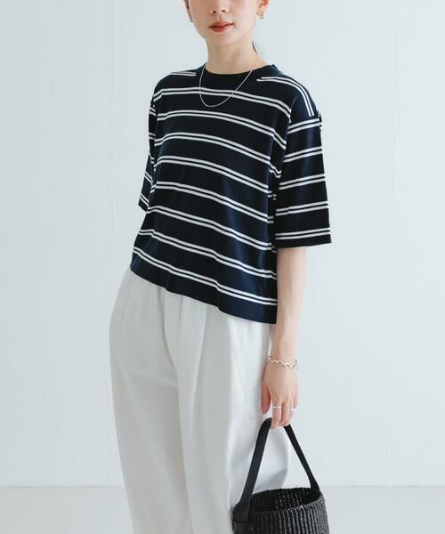 URBAN RESEARCH / アーバンリサーチ Tシャツ | new basic　ハイゲージニットTシャツ | 詳細17