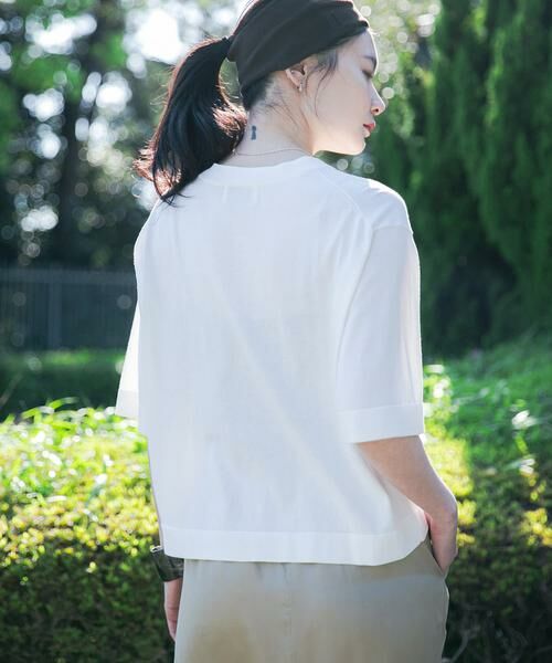 URBAN RESEARCH / アーバンリサーチ Tシャツ | new basic　ハイゲージニットTシャツ | 詳細24