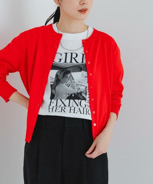 URBAN RESEARCH / アーバンリサーチ カーディガン・ボレロ | new basic　ハイゲージクルーネックニットカーディガン | 詳細1