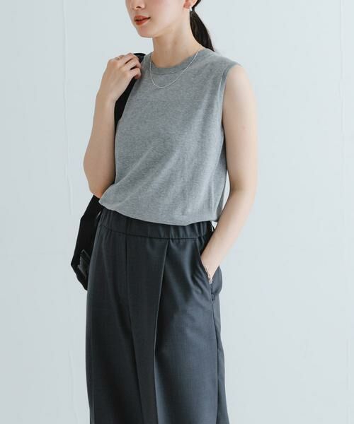 URBAN RESEARCH / アーバンリサーチ タンクトップ | UVカット加工ノースリーブニット | 詳細10
