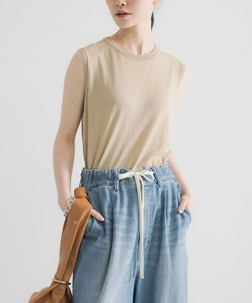 URBAN RESEARCH / アーバンリサーチ タンクトップ | UVカット加工ノースリーブニット | 詳細24