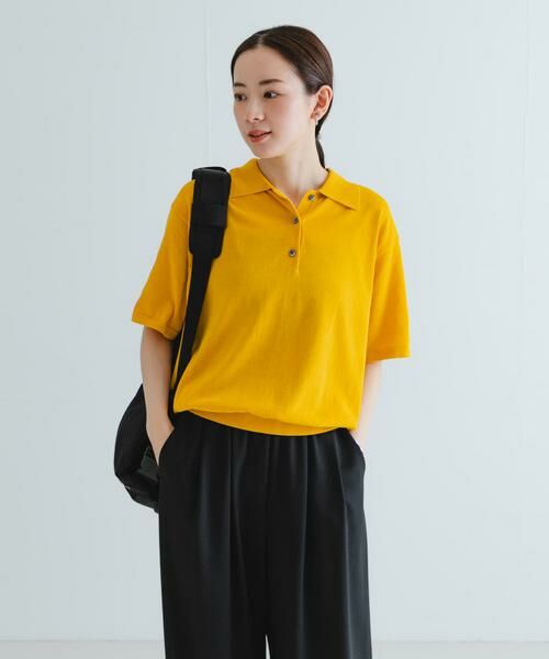 URBAN RESEARCH / アーバンリサーチ ニット・セーター | シャツカラーハーフスリーブニット | 詳細3