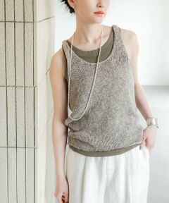 URBAN RESEARCH / アーバンリサーチ ニット・セーター | リネン混ノースリーブニット