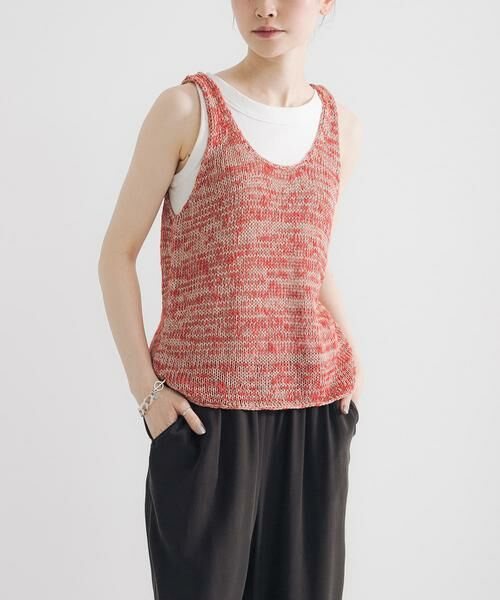 URBAN RESEARCH / アーバンリサーチ ニット・セーター | リネン混ノースリーブニット | 詳細2