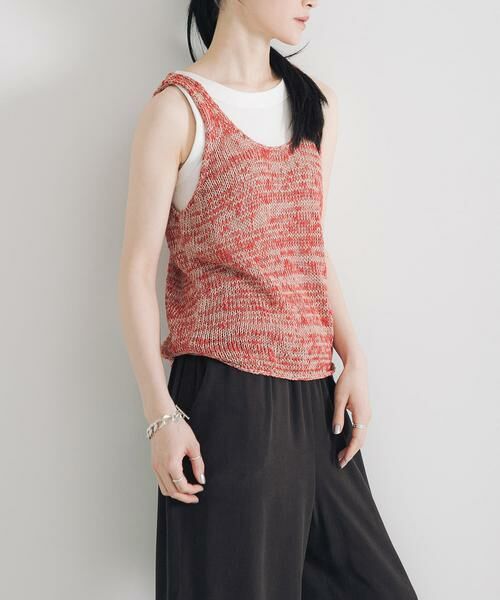 URBAN RESEARCH / アーバンリサーチ ニット・セーター | リネン混ノースリーブニット | 詳細3