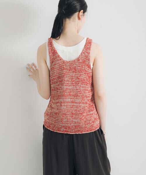 URBAN RESEARCH / アーバンリサーチ ニット・セーター | リネン混ノースリーブニット | 詳細4