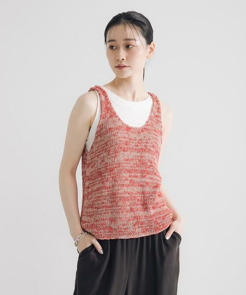 URBAN RESEARCH / アーバンリサーチ ニット・セーター | リネン混ノースリーブニット | 詳細5