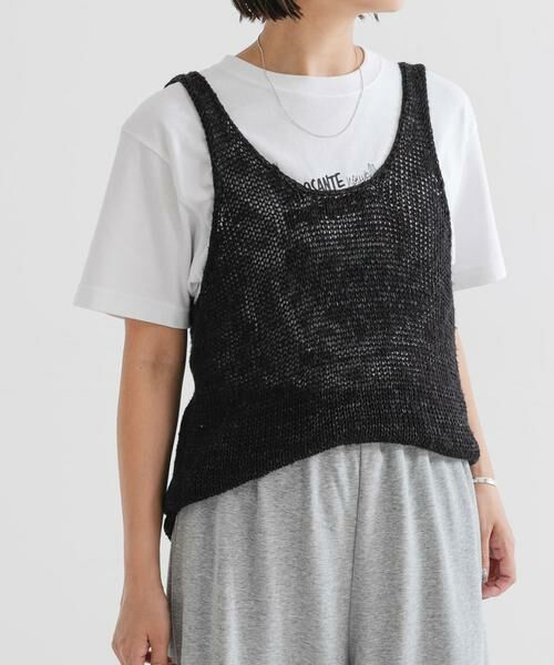 URBAN RESEARCH / アーバンリサーチ ニット・セーター | リネン混ノースリーブニット | 詳細10