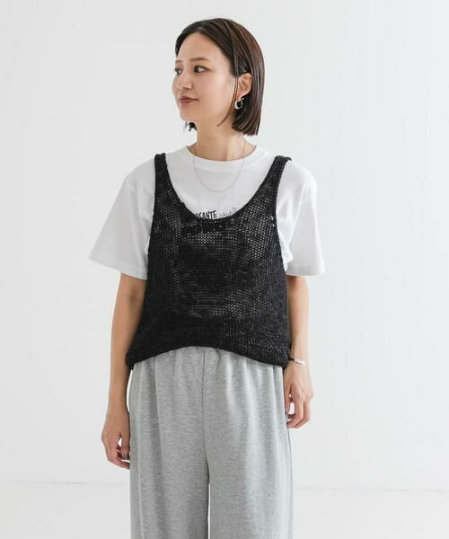 URBAN RESEARCH / アーバンリサーチ ニット・セーター | リネン混ノースリーブニット | 詳細14