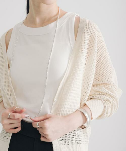 URBAN RESEARCH / アーバンリサーチ カーディガン・ボレロ | ブークレメッシュニットカーディガン | 詳細1