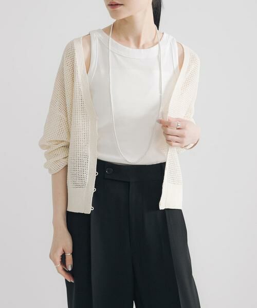 URBAN RESEARCH / アーバンリサーチ カーディガン・ボレロ | ブークレメッシュニットカーディガン | 詳細2