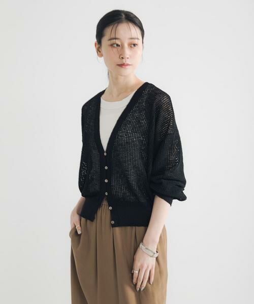 URBAN RESEARCH / アーバンリサーチ カーディガン・ボレロ | ブークレメッシュニットカーディガン | 詳細12