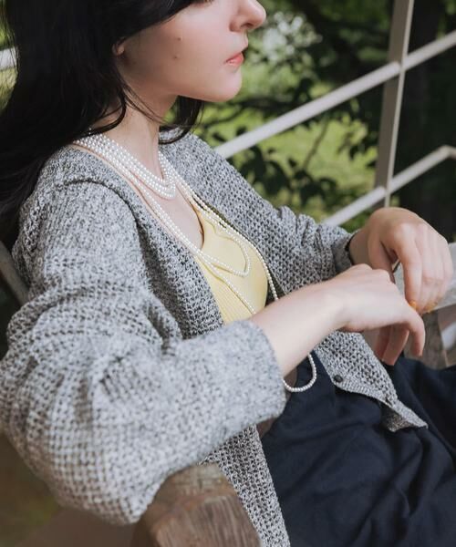 URBAN RESEARCH / アーバンリサーチ カーディガン・ボレロ | ブークレメッシュニットカーディガン | 詳細24