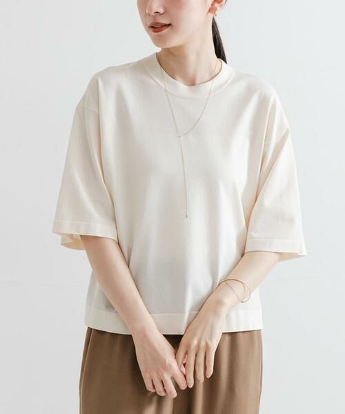 URBAN RESEARCH / アーバンリサーチ Tシャツ | ドライタッチハイゲージニットTシャツ | 詳細1