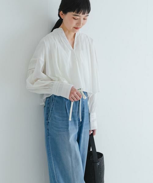 URBAN RESEARCH / アーバンリサーチ シャツ・ブラウス | コットンボイルタックショートシャツ | 詳細2