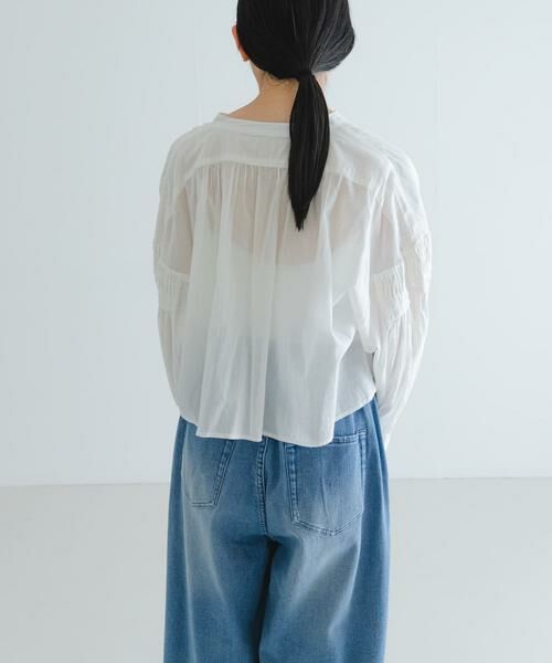 URBAN RESEARCH / アーバンリサーチ シャツ・ブラウス | コットンボイルタックショートシャツ | 詳細4