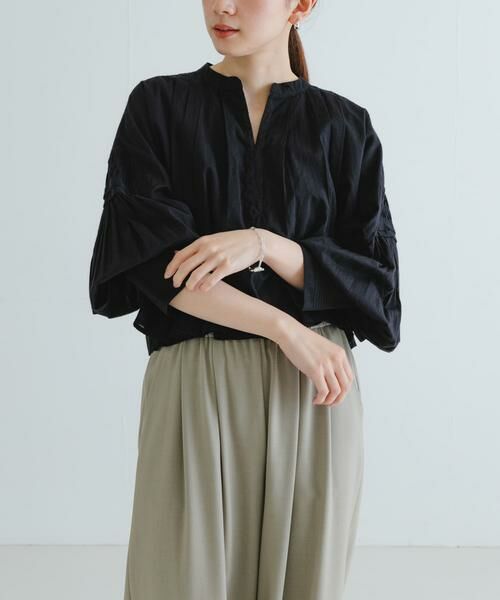 URBAN RESEARCH / アーバンリサーチ シャツ・ブラウス | コットンボイルタックショートシャツ | 詳細10