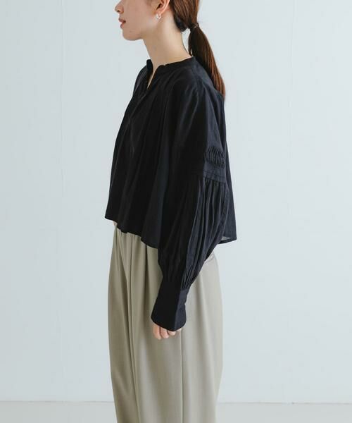 URBAN RESEARCH / アーバンリサーチ シャツ・ブラウス | コットンボイルタックショートシャツ | 詳細11