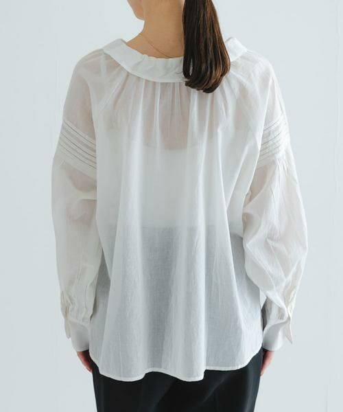 URBAN RESEARCH / アーバンリサーチ シャツ・ブラウス | コットンボイルフリルカラーブラウス | 詳細10